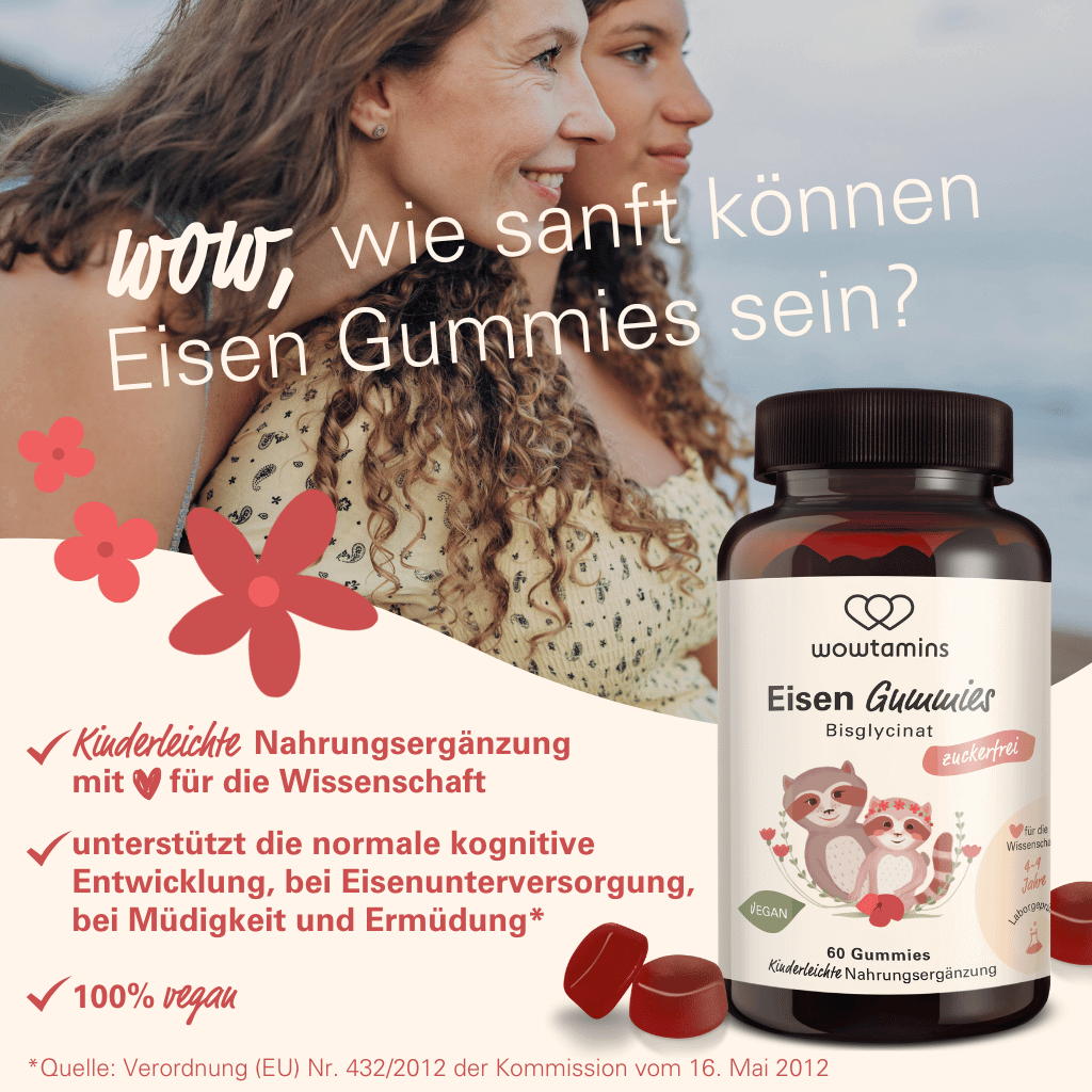 Eisen Gummies zuckerfrei