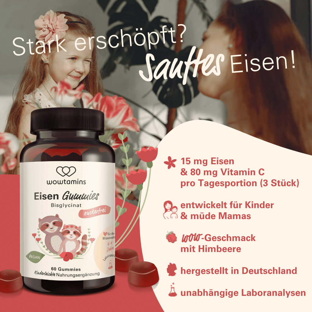 Eisen Gummies zuckerfrei