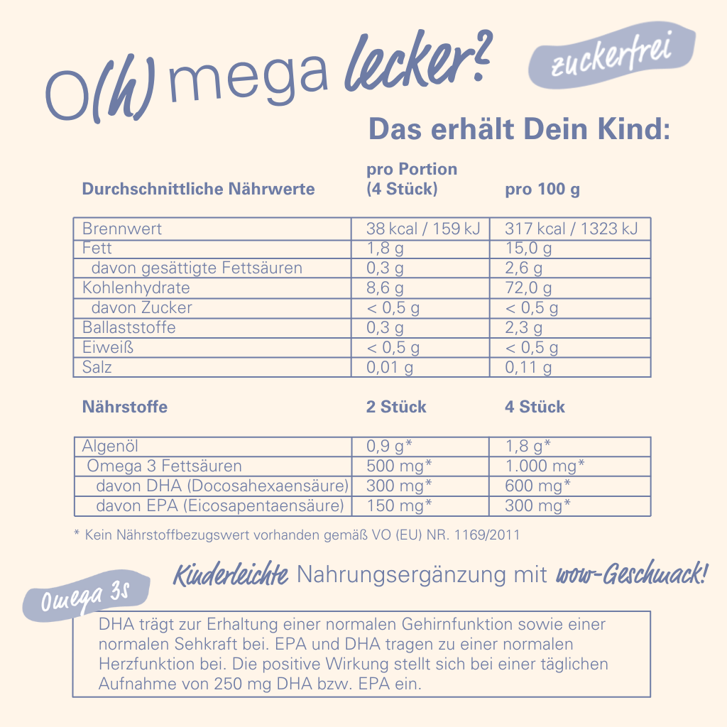 Omega 3 Gummies (Zucker / zuckerfrei)